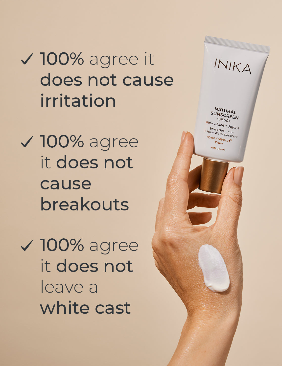 INIKA Organic Natural Sunscreen SPF50 50mL