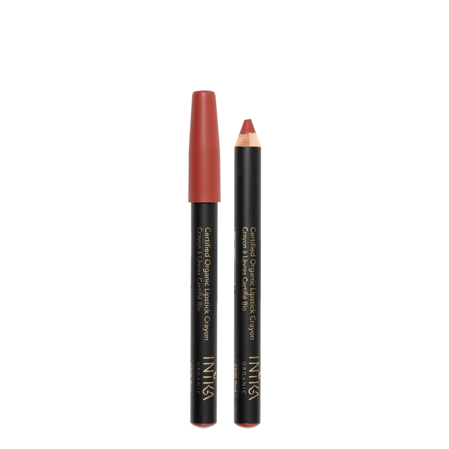 Certified Organic Lipstick Crayon (Chilli Red) | INIKA Organic | 01