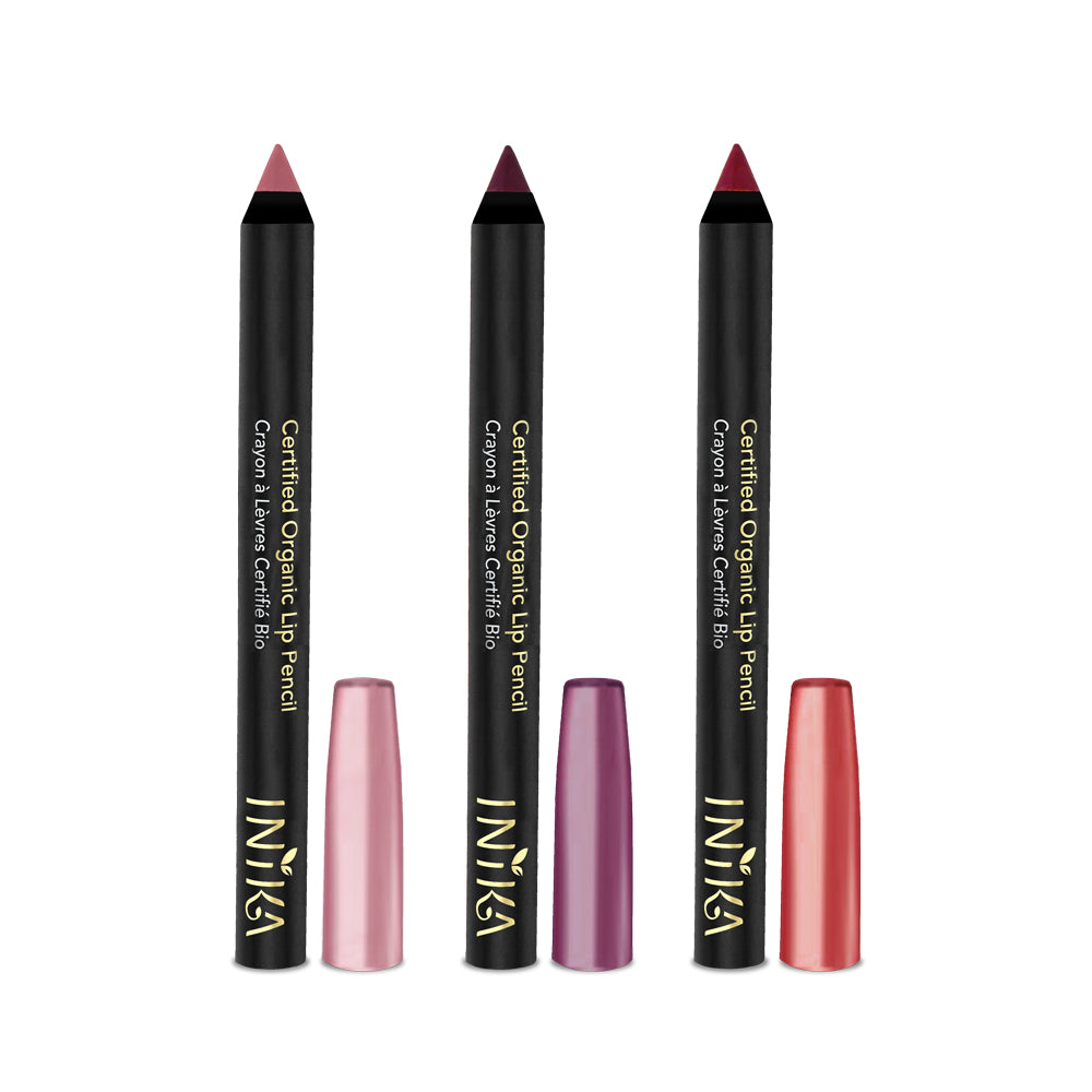 Certified Organic Lipstick Crayon Trio
